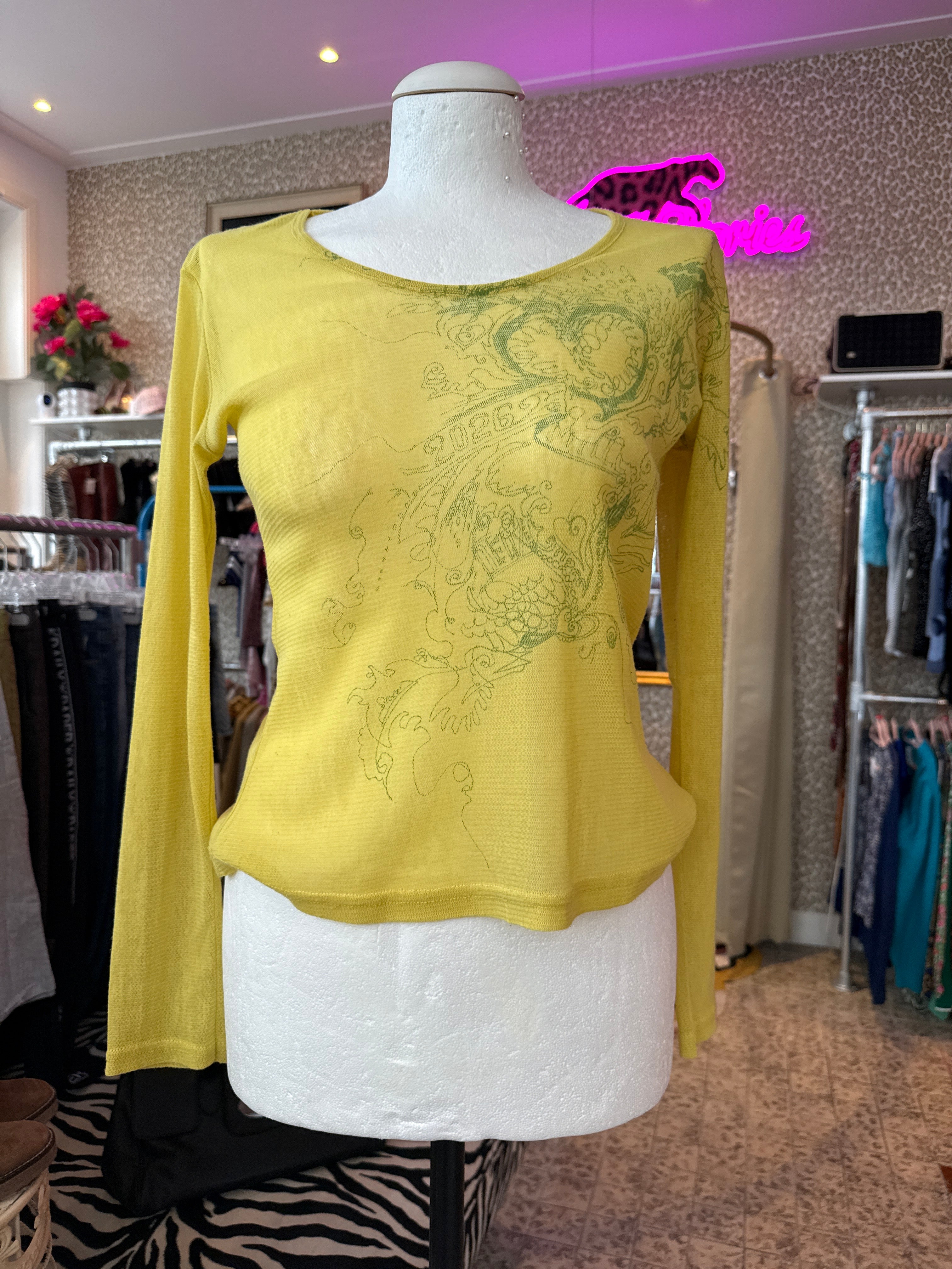Vintage shirt (doorschijnend) maat M