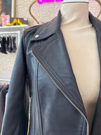 Massimo Dutti leather jacket maat S