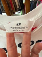 H&M t-shirt 8/9/10 jaar