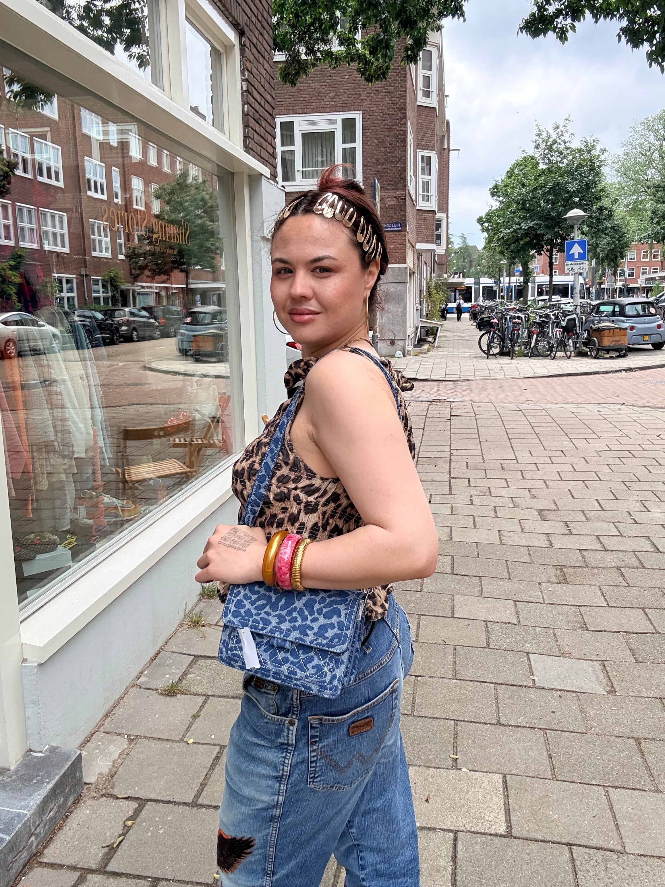 Panterprint tas (nieuw)
