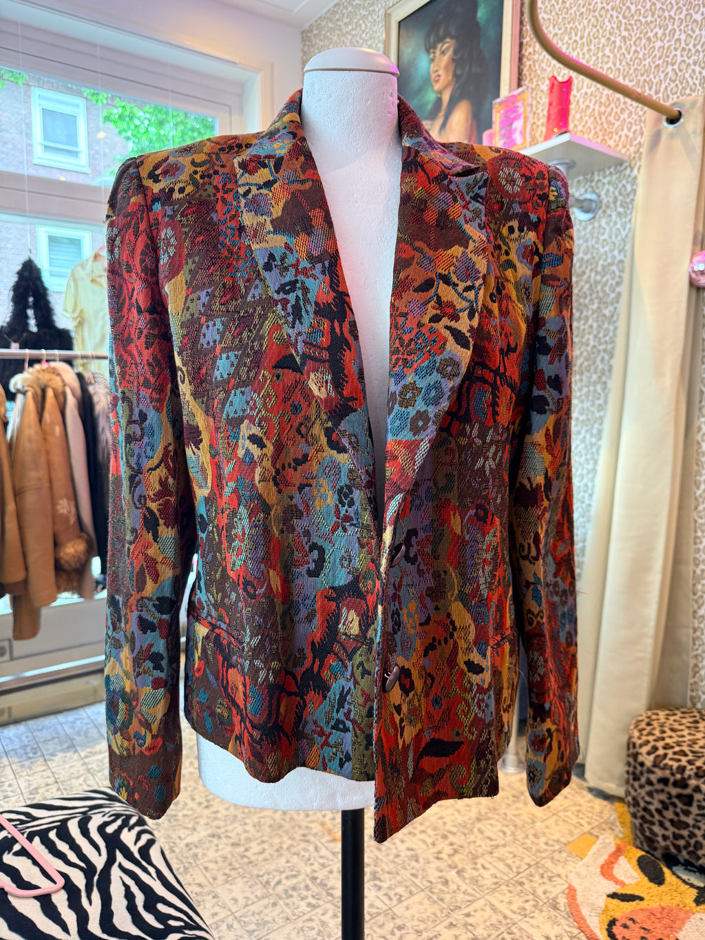 Vintage blazer maat L/XL
