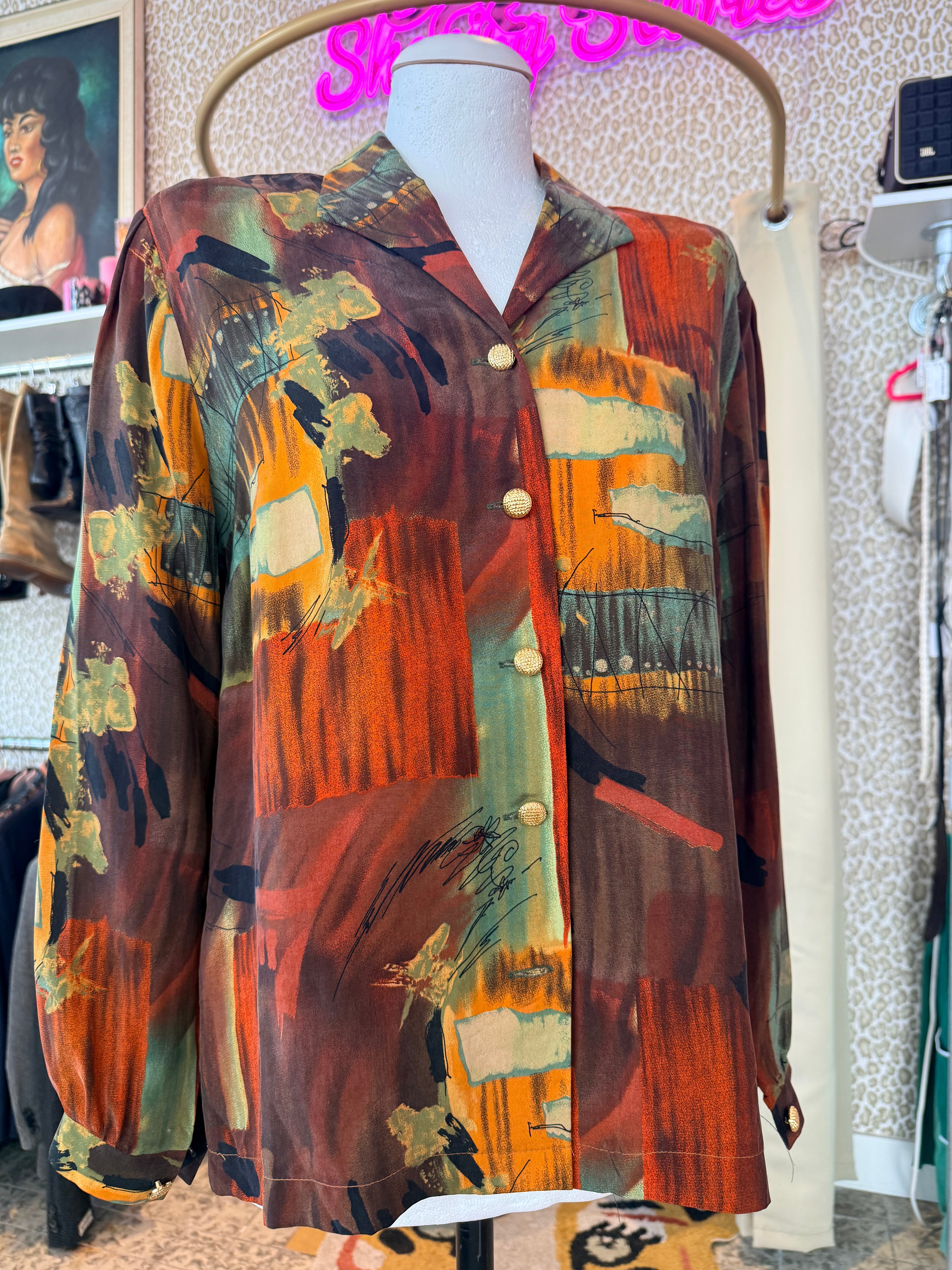 Vintage blouse maat L