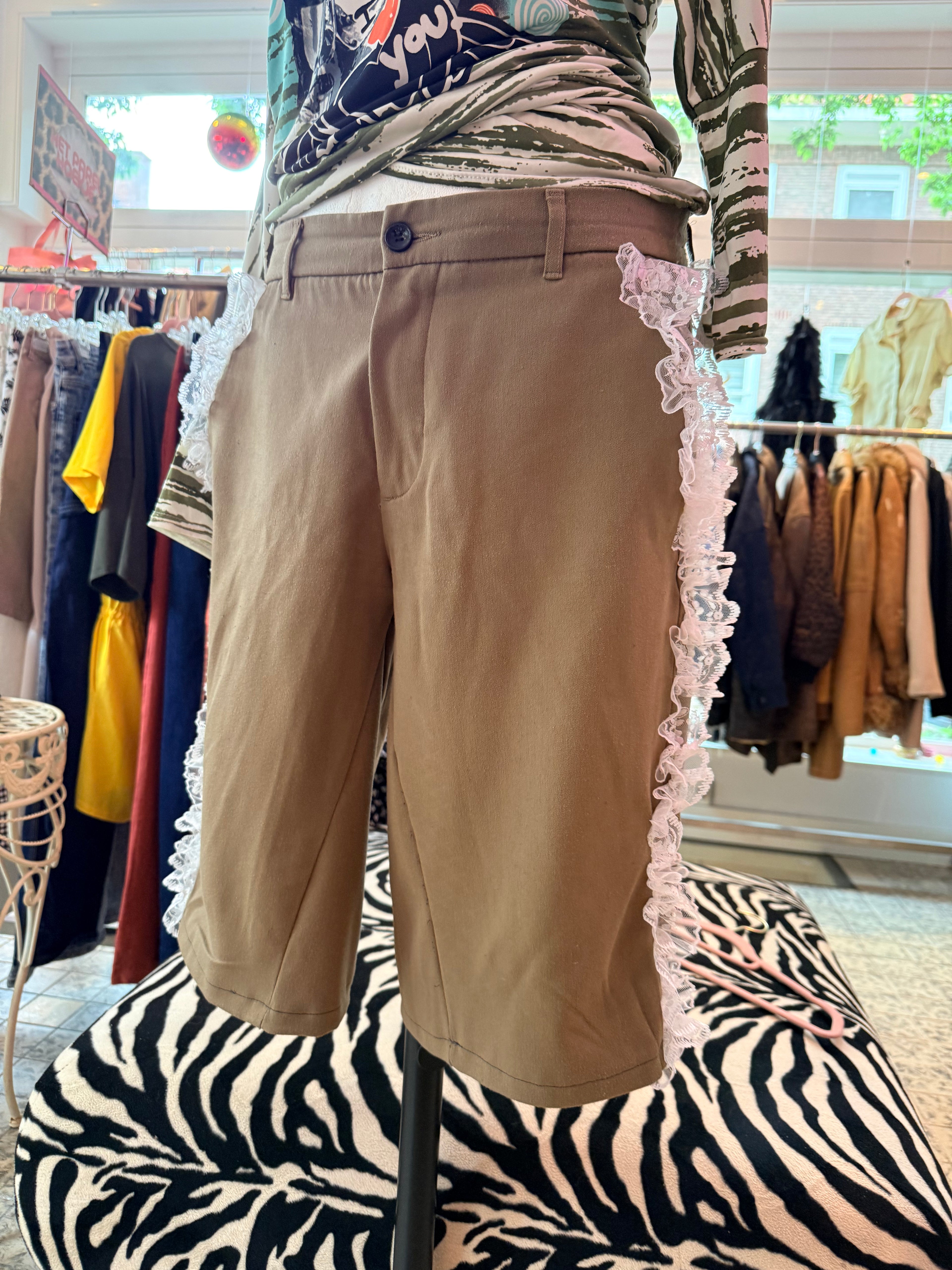 Upcycled shorts made by Sharon maat M/L