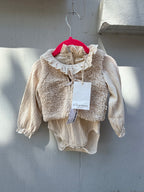Your Wishes gilet + romper set 74 cm 0-2 jaar (nieuw)