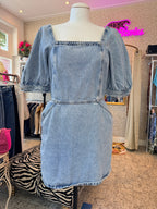 MANGO jurk denim maat L