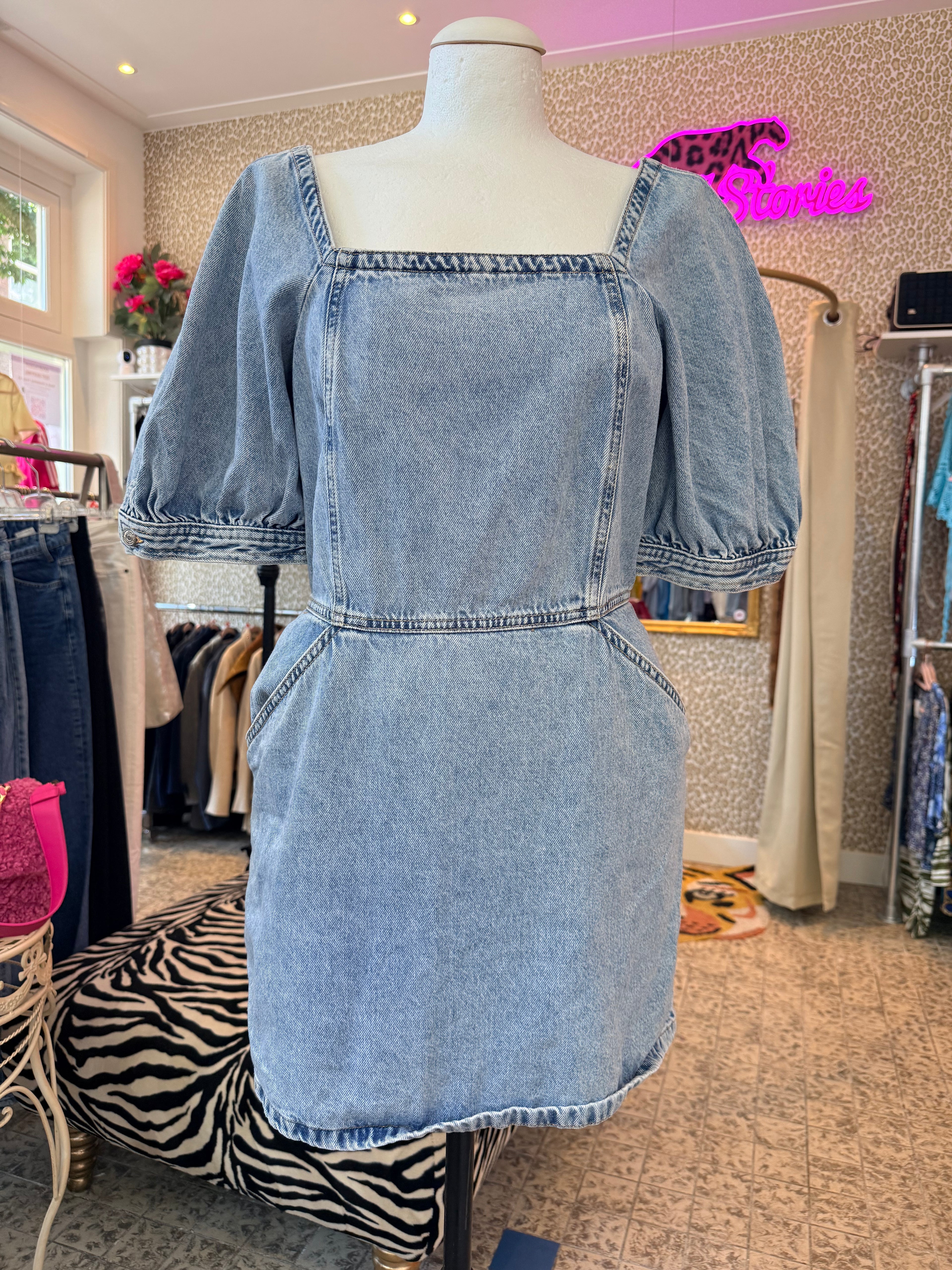 MANGO jurk denim maat L