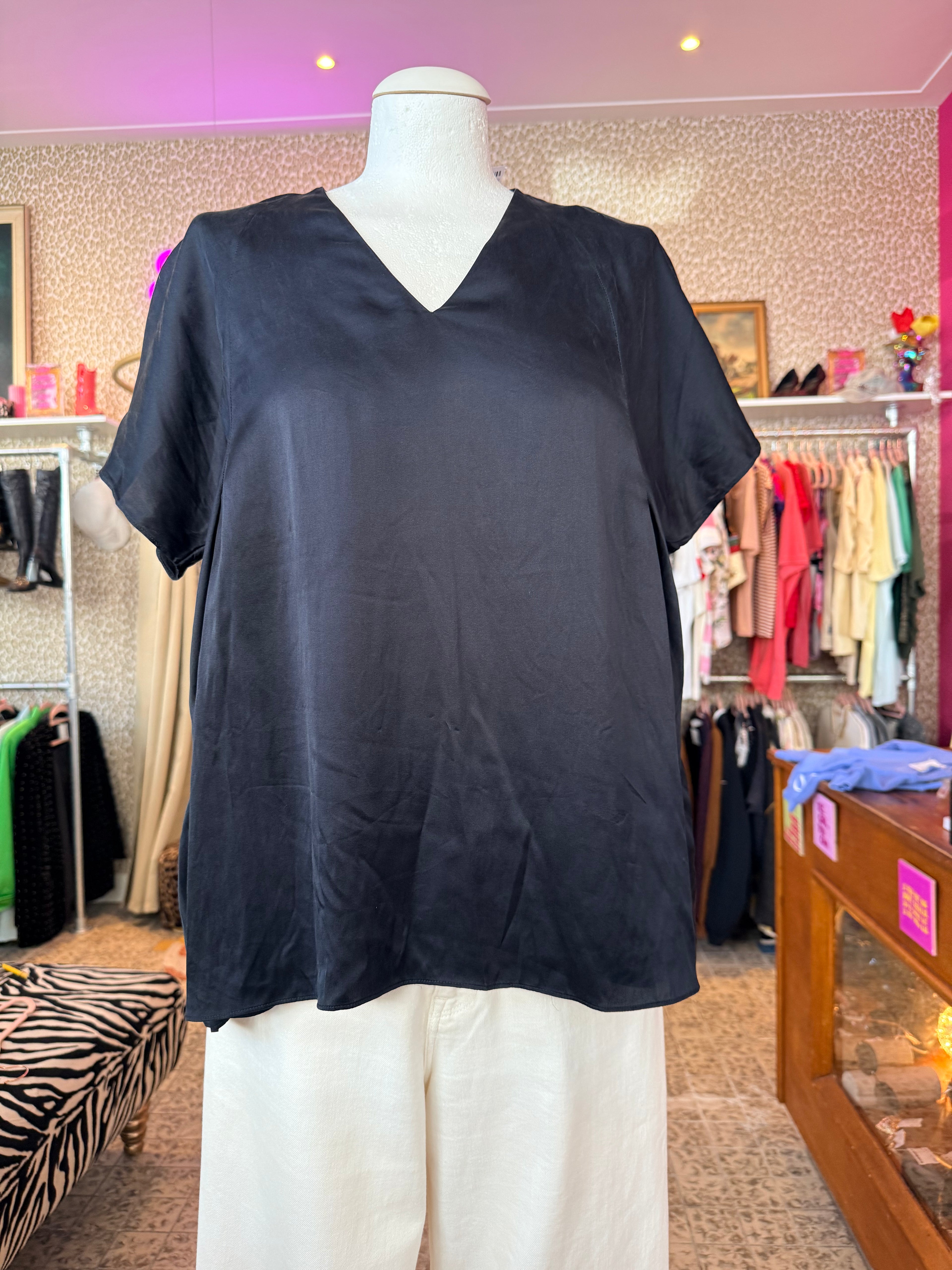 COS zijden shirt maat M EU size 38