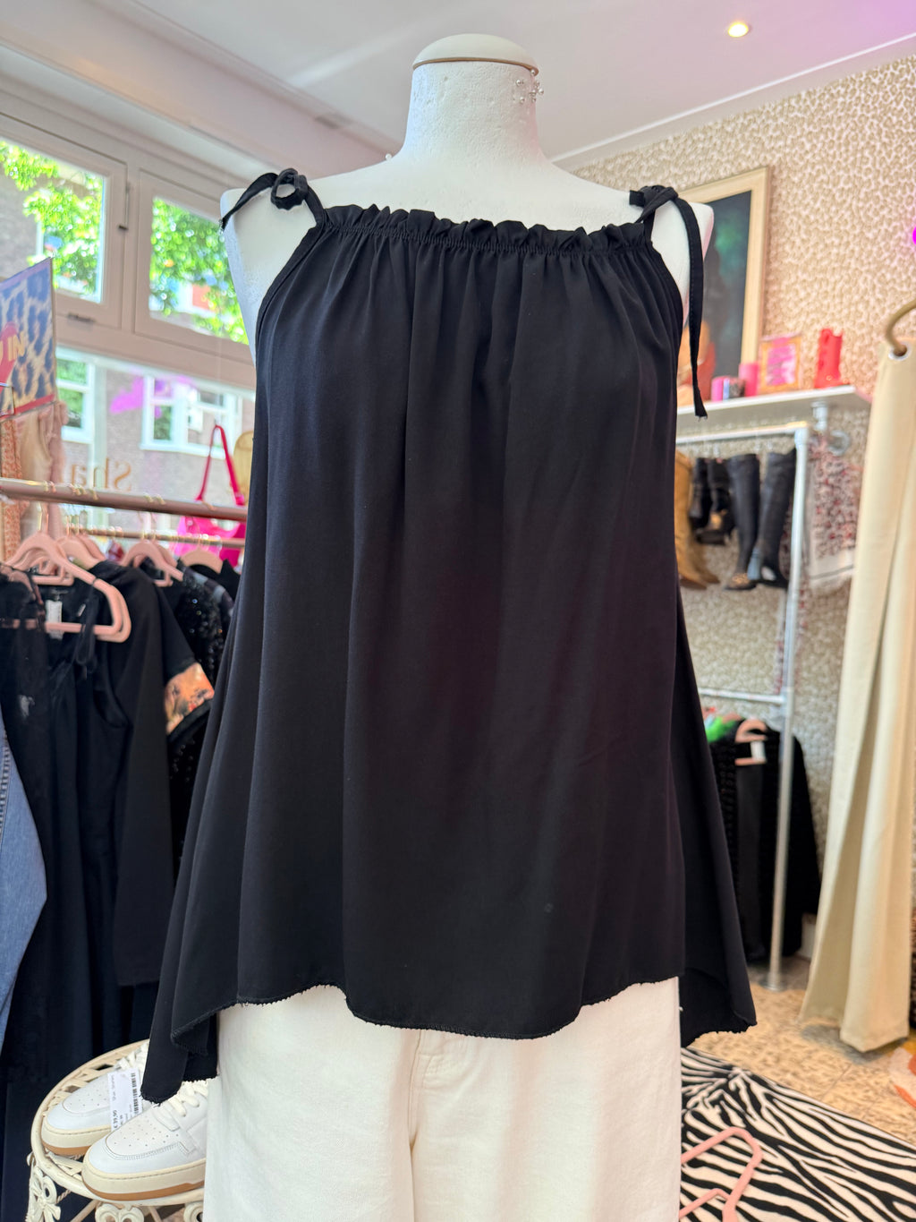 Merkloos zomers topje / One size