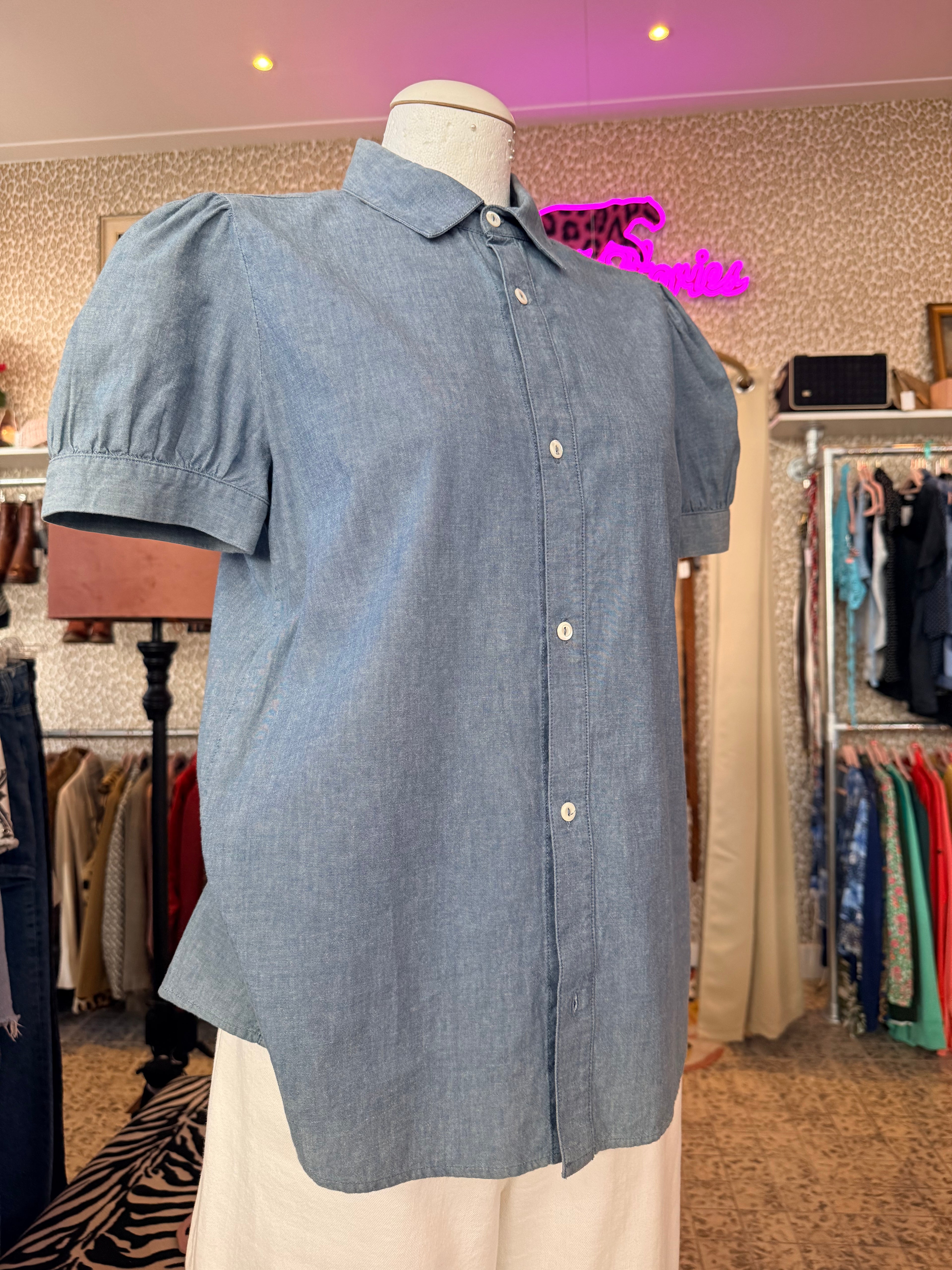 A.P.C blouse denim maat M