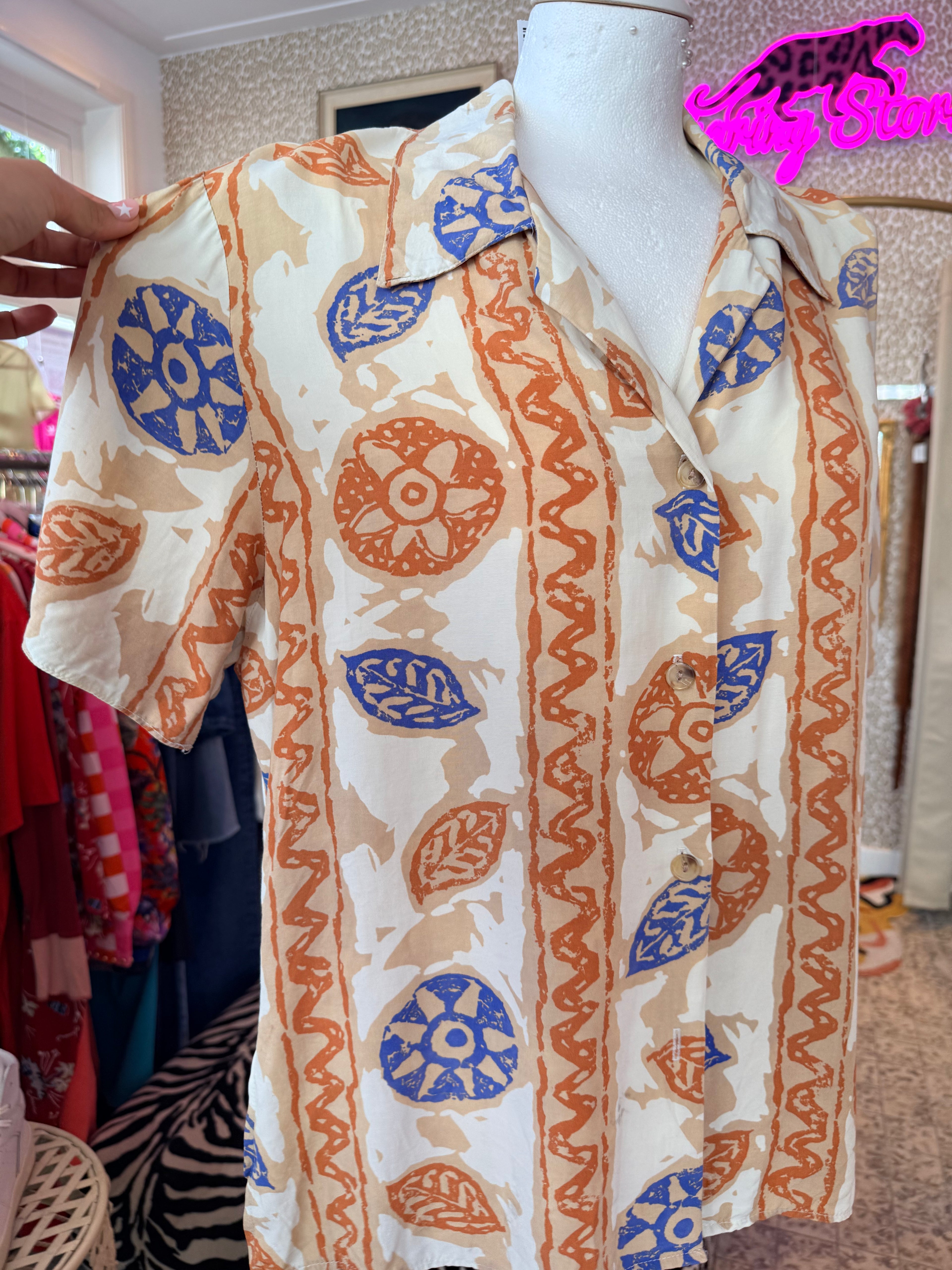 Vintage overhemd maat M/L