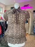 Karen Millen shirt 100% zijde maat M / 38