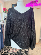 Glitter top maat M/L