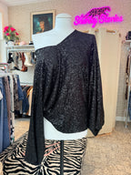 Glitter top maat M/L