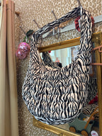 Grote schoudertas (nieuw) zebra