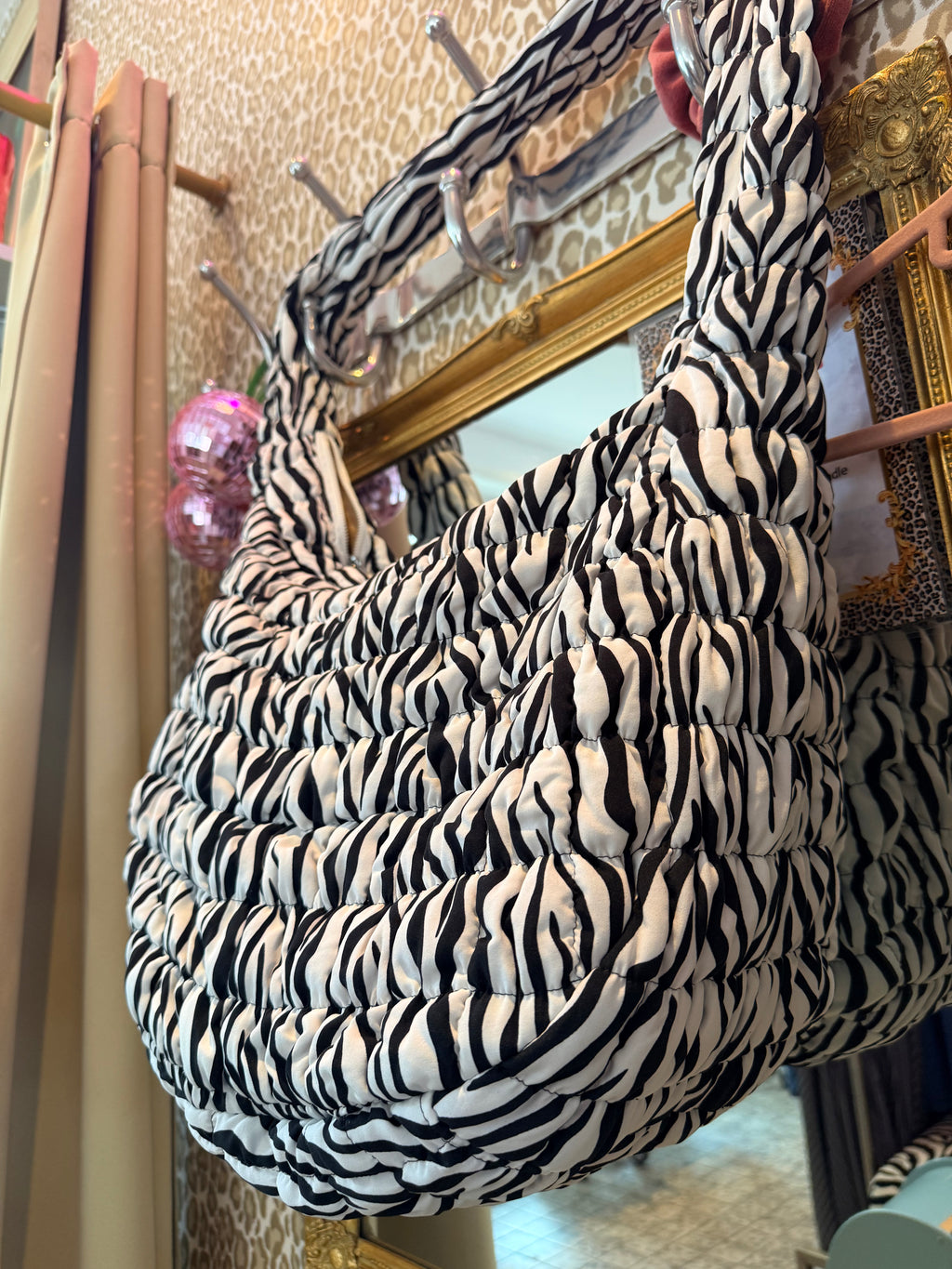 Grote schoudertas (nieuw) zebra