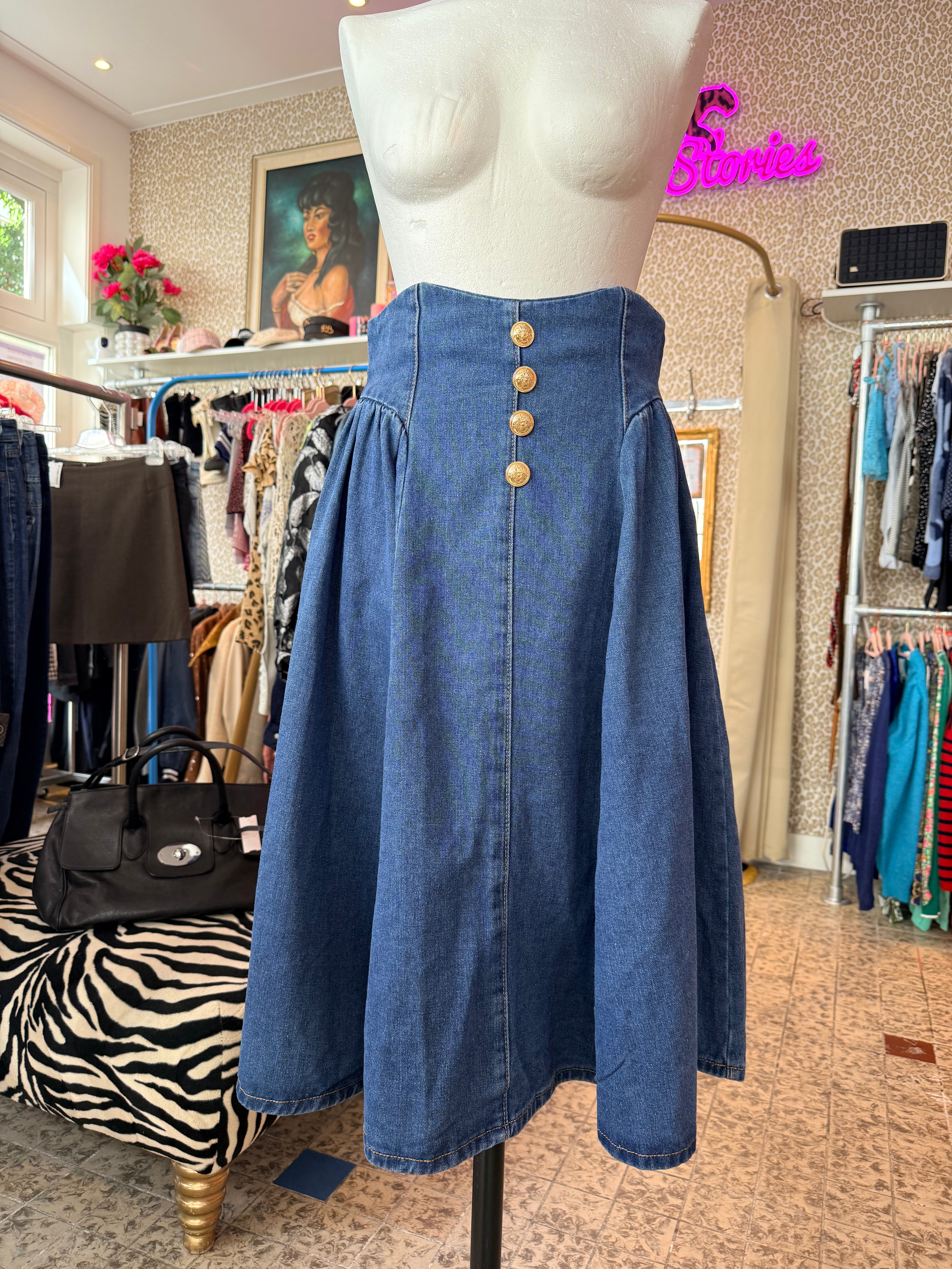 Vintage Denim rok maat S