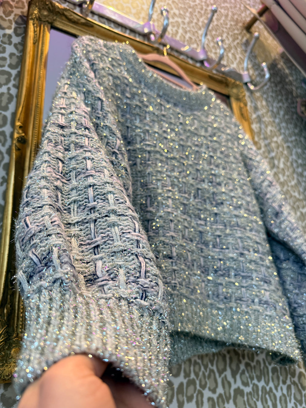 Glitter trui maat M