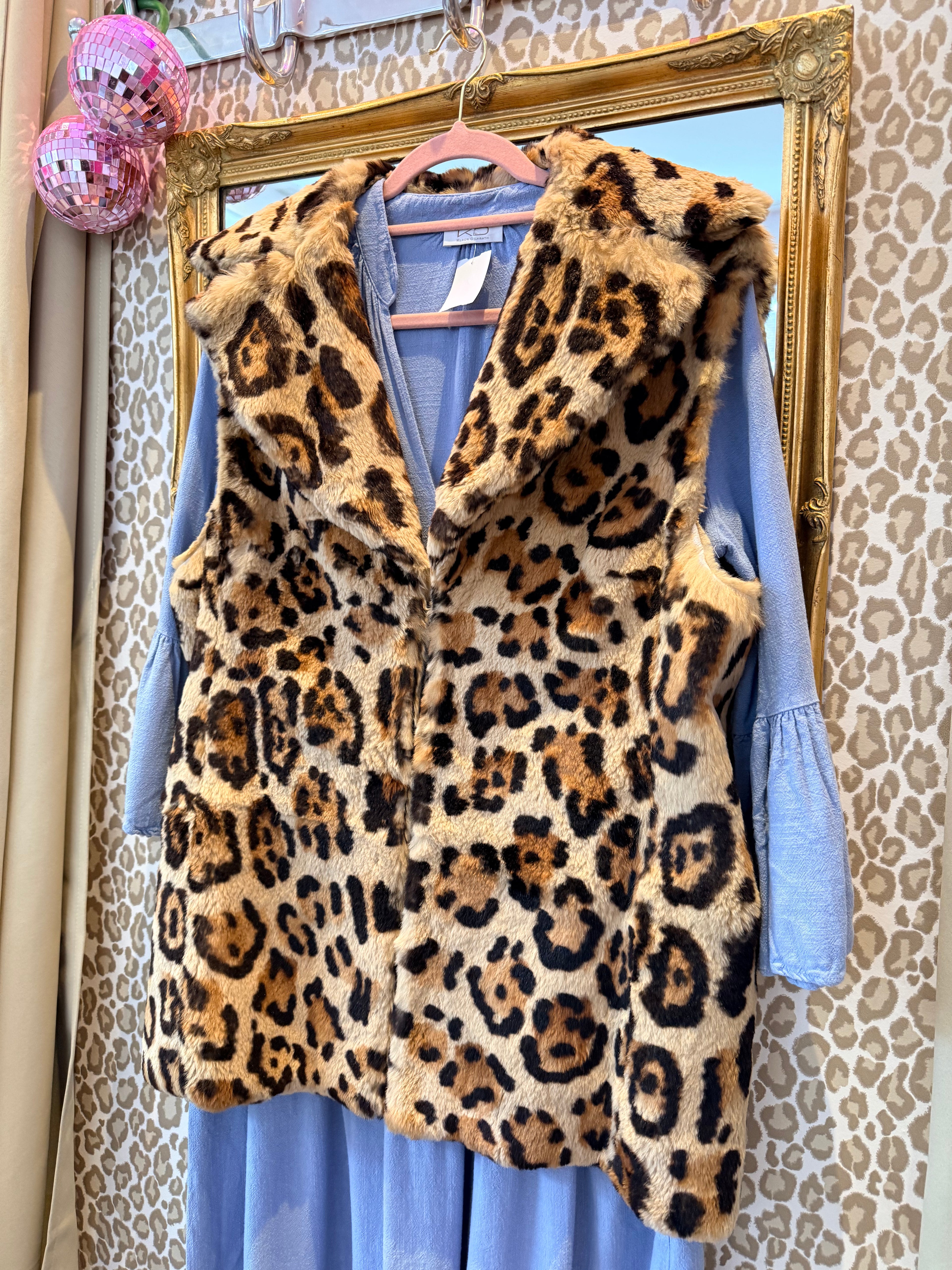 Gilet van konijnenbont one size