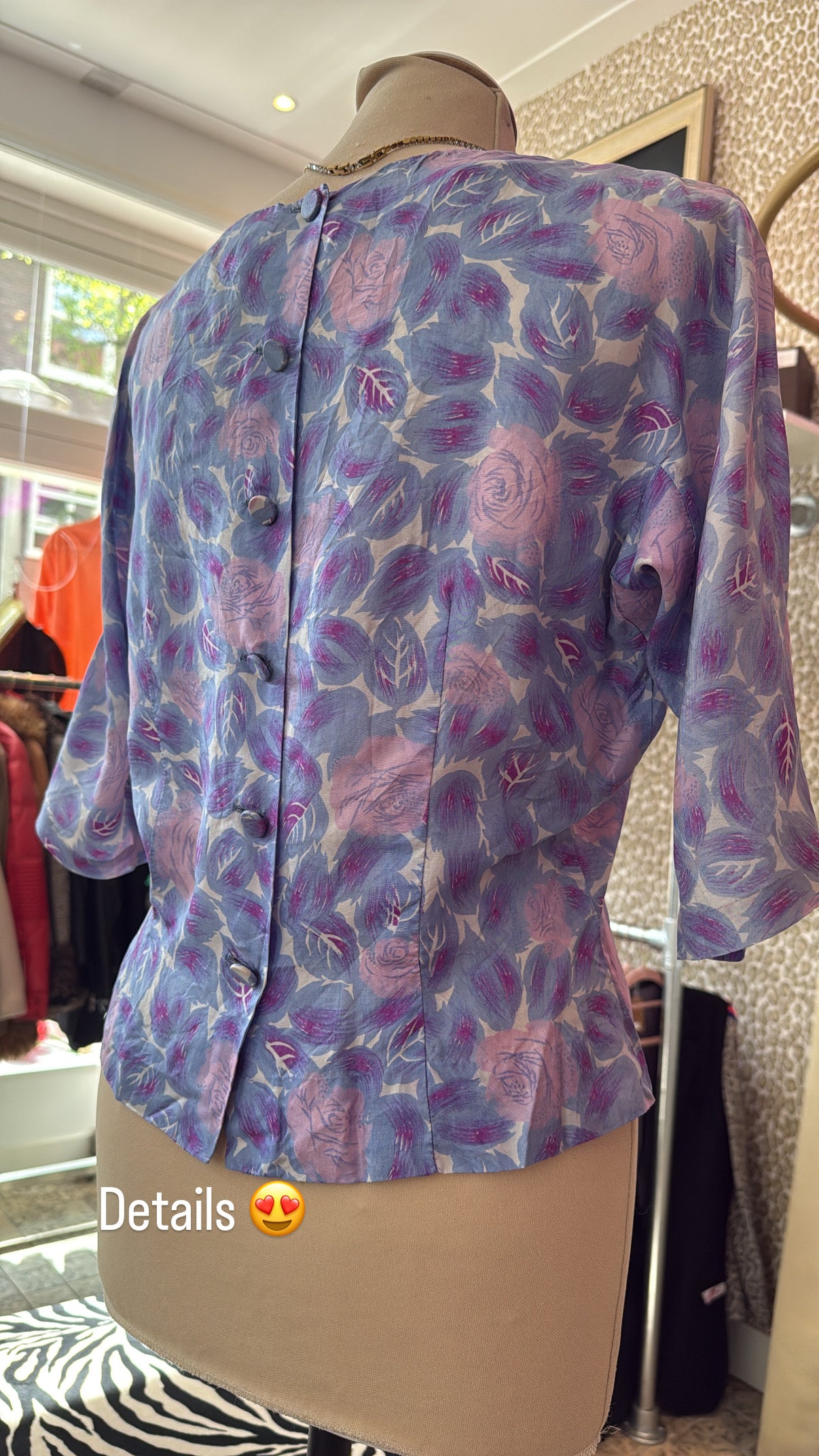 Vintage blouse maat S