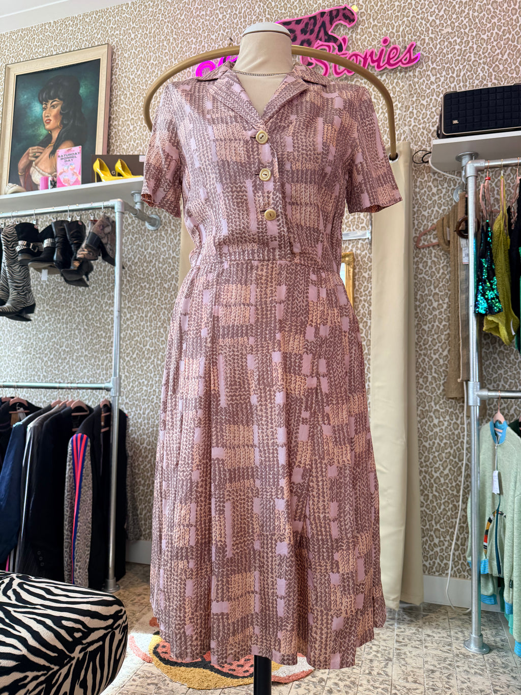 Vintage jurk maat S/M