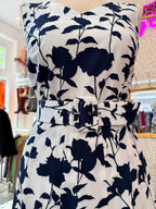 Vintage jurk met riem maat S