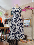 Vintage jurk met riem maat S