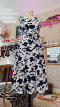 Vintage jurk met riem maat S