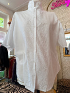 Vintage witte blouse maat L
