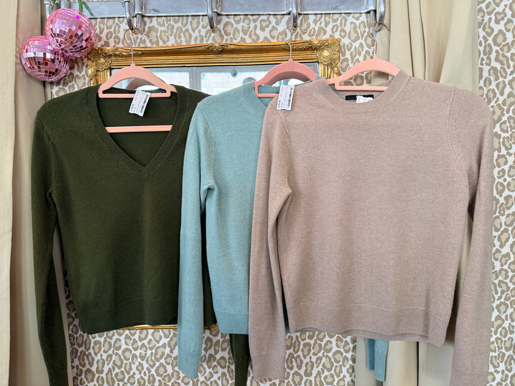 Uniqlo 100% kasjmier trui maat XS - set van 3