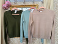 Uniqlo 100% kasjmier trui maat XS - set van 3