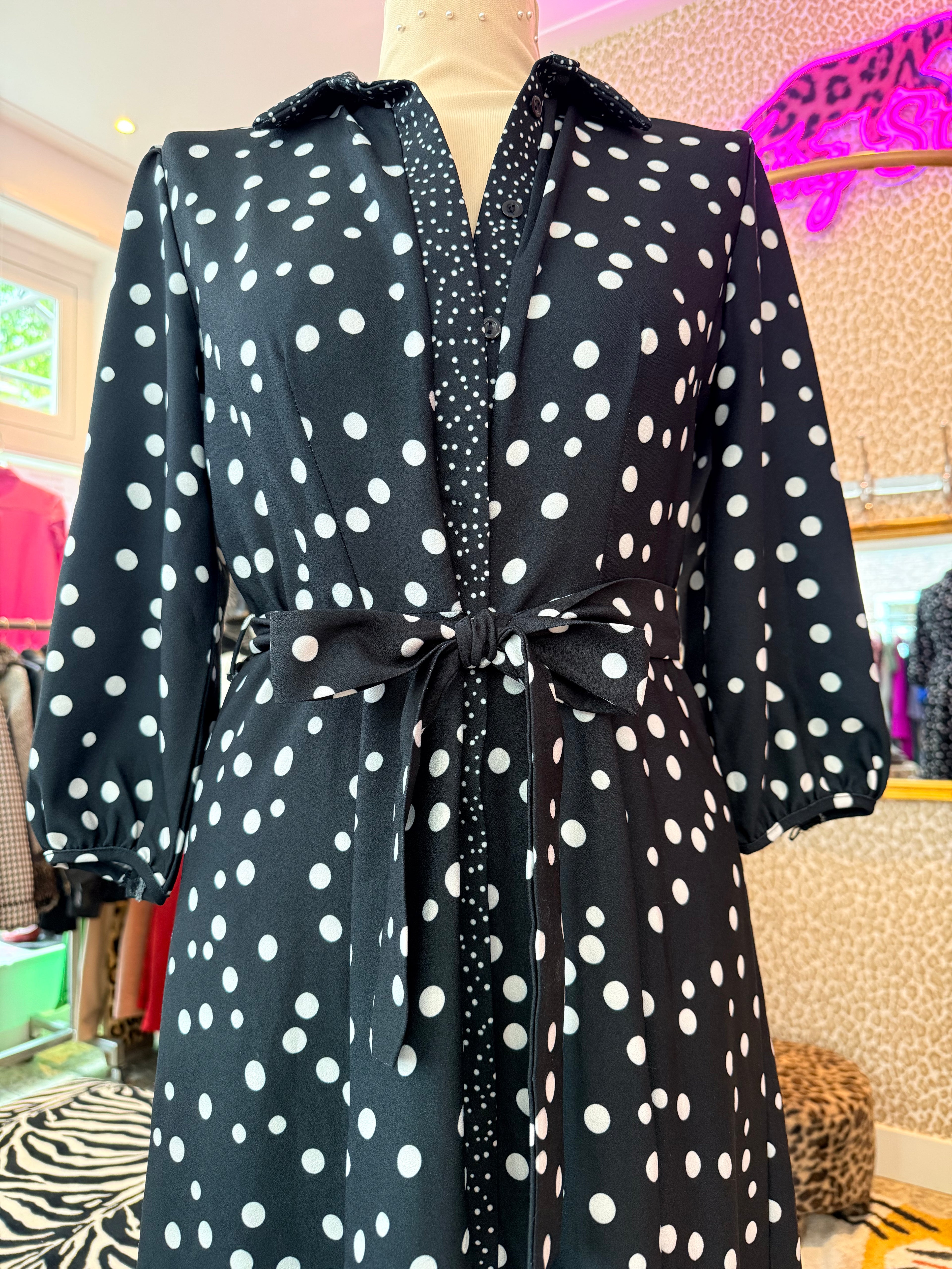 Polkadot jurk maat S