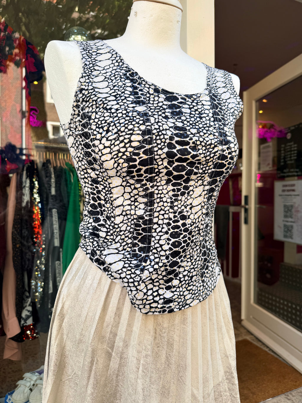 Glitter top maat M