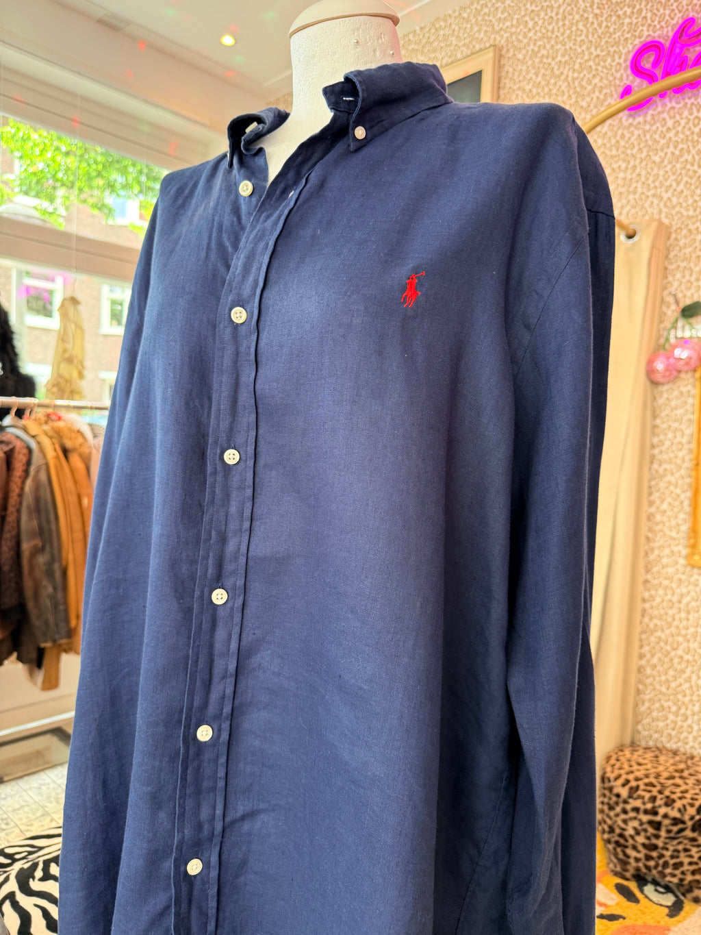 Ralph Lauren linnen overhemd maat XXL