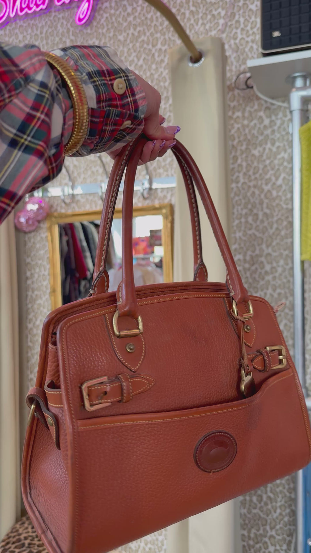 Dooney & Bourke vintage leather tas