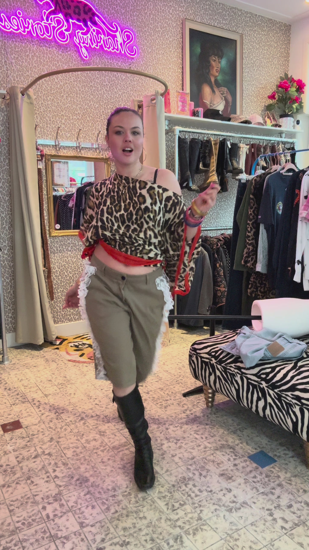 Upcycled shorts made by Sharon maat M/L