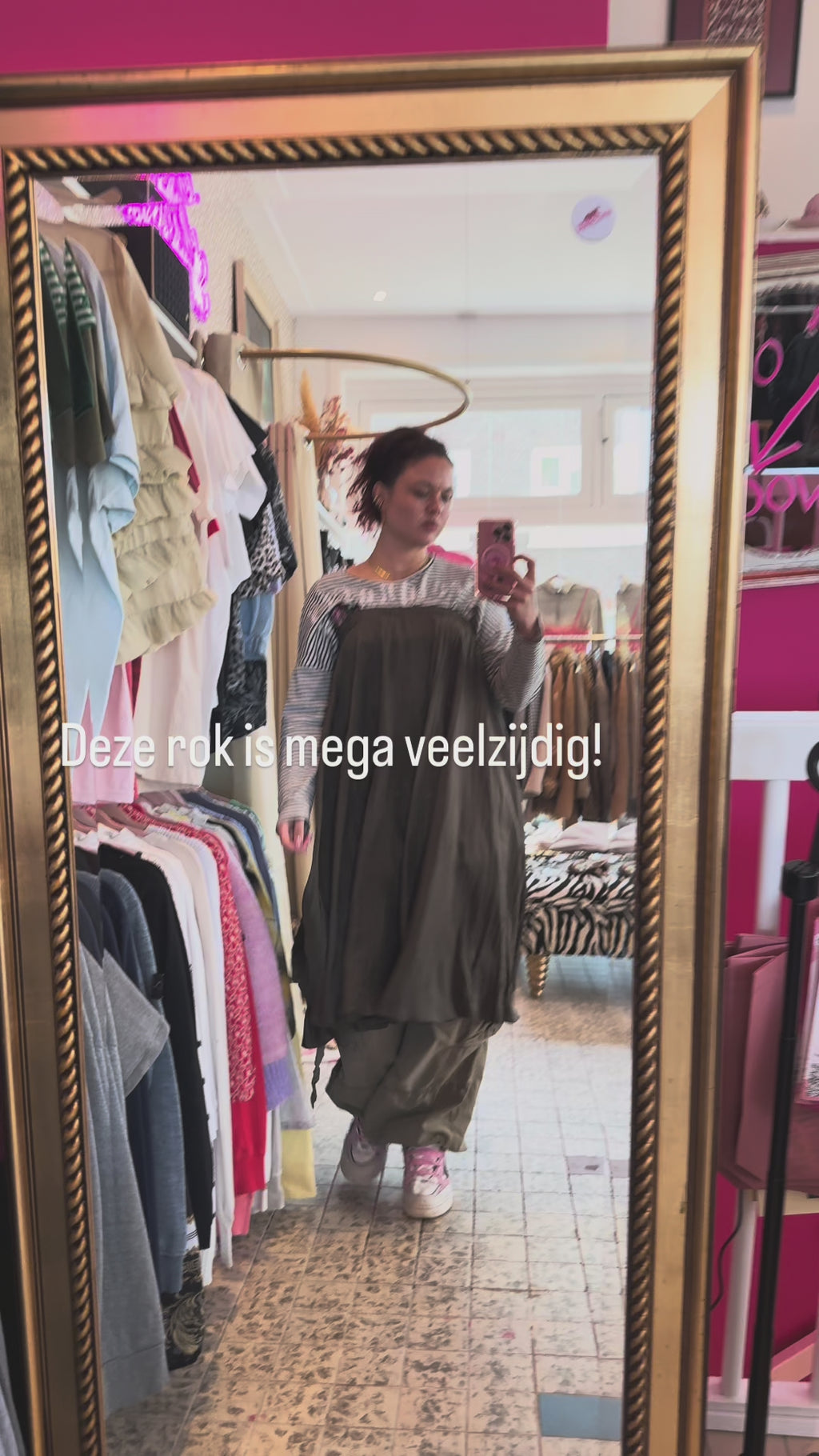 100% zijde rok maat L