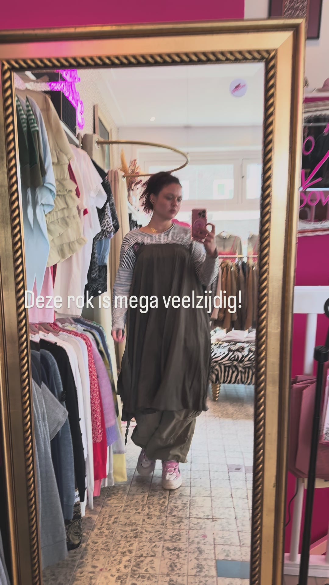 100% zijde rok maat L