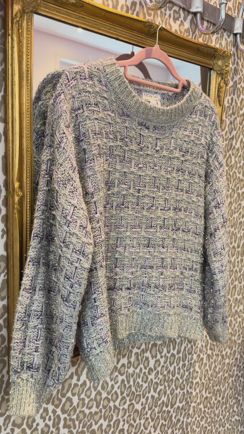 Glitter trui maat M